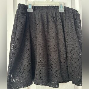 Xhilaration Black Mini Skater Skirt